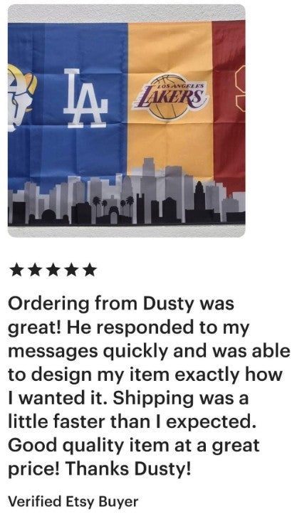 Custom Sports Flag | Your City & Teams