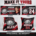 Addison Panthers custom product examples — name, photo and jersey number; sold individually