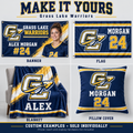 Grass Lake Warriors custom product examples — name, photo and jersey number; sold individually