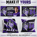 Jackson Christian Royals custom product examples — name, photo and jersey number; sold individually