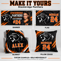 Stockbridge Panthers custom product examples — name, photo and jersey number; sold individually