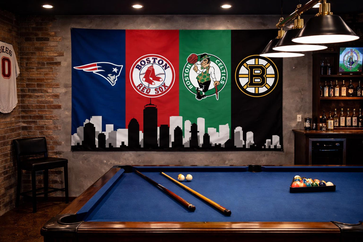 Boston Sports Flag | Patriots, Red Sox, Celtics & Bruins