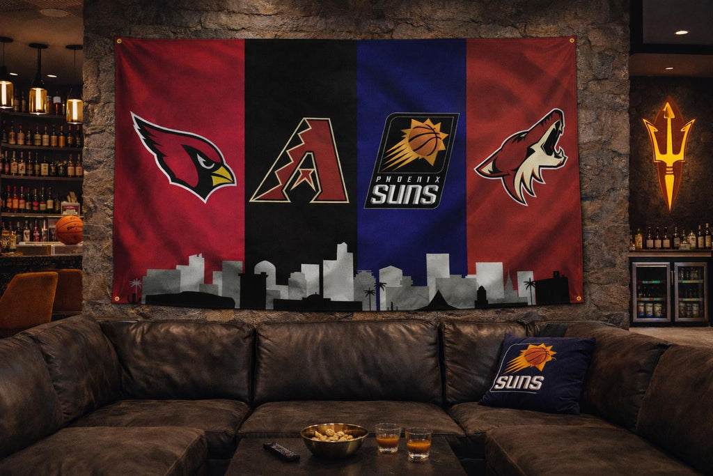 Arizona Sports Skyline Flag | Cardinals, Diamondbacks, Suns & Coyotes