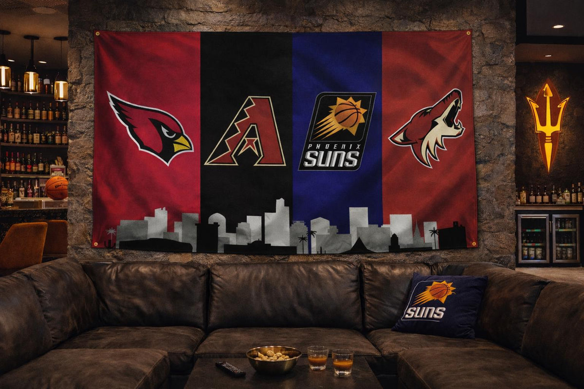 Arizona Sports Skyline Flag | Cardinals, Diamondbacks, Suns & Coyotes