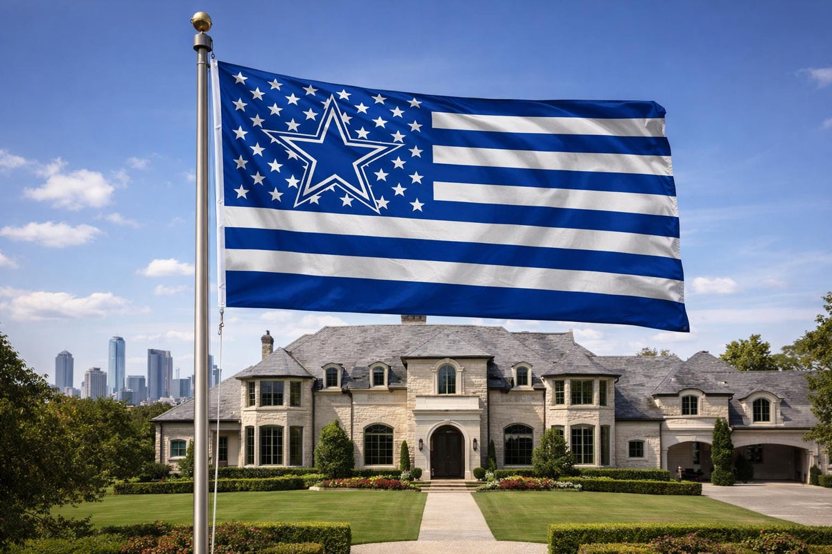 Dallas Cowboys Flag – Cowboys American Flag Wall Flag | Mancave Garage Decor | Dallas Fan Gift
