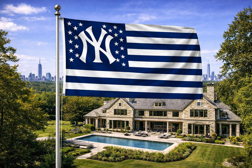 New York Yankees Flag – Yankees American Flag Wall Flag | Mancave Garage Decor | NY Fan Gift