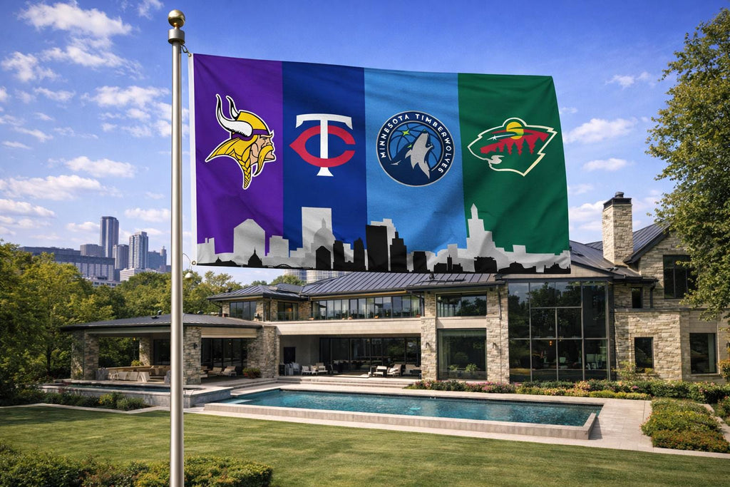 Minnesota Sports Flag | Vikings, Twins, Timberwolves & Wild