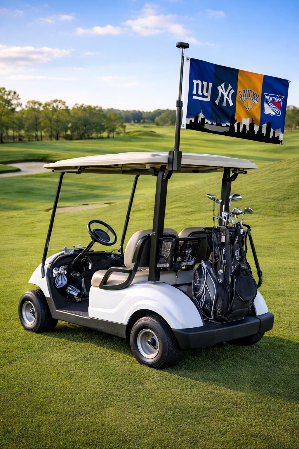 New York Sports Skyline Flag | Yankees, Knicks, Giants & Rangers