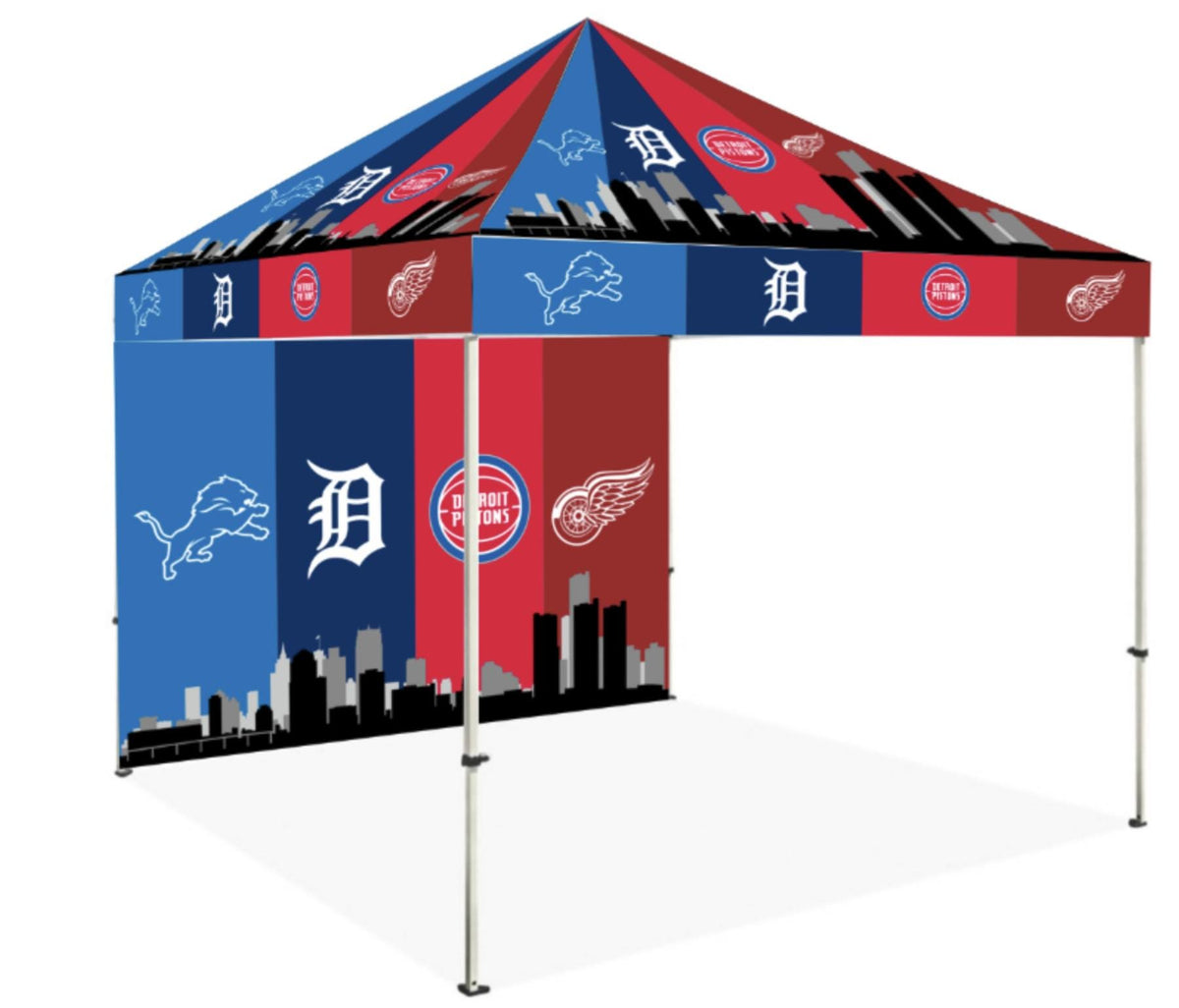 Detroit Sports Flag – Double or Single Sided Lions Tigers Pistons Red Wings Banner | Multi Size Wall Flag | Mancave Garage Decor