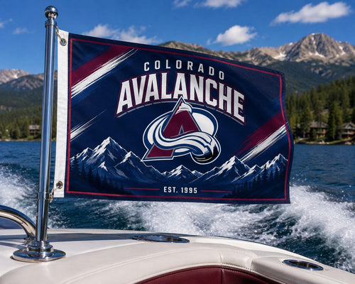 Colorado Avalanche Flag – Avalanche Wall Banner | Colorado Hockey Decor | Avs Mancave Flag | Mountain Sports Fan Gift