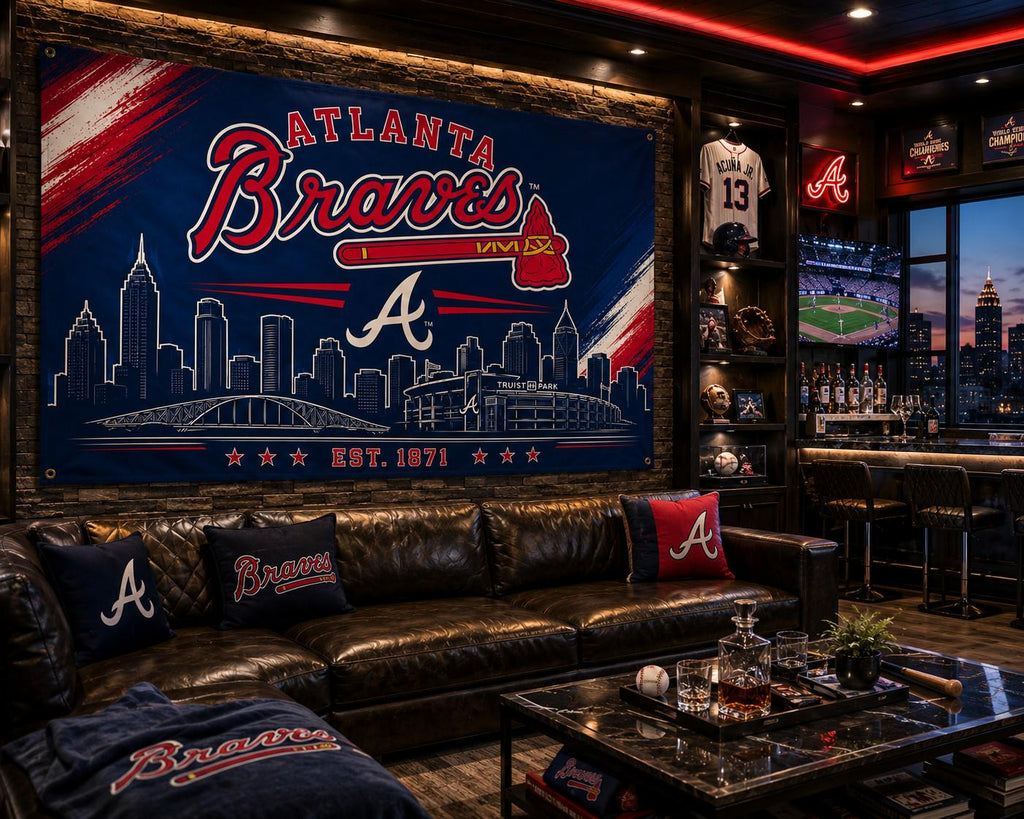 Atlanta Braves Skyline Flag & Banner