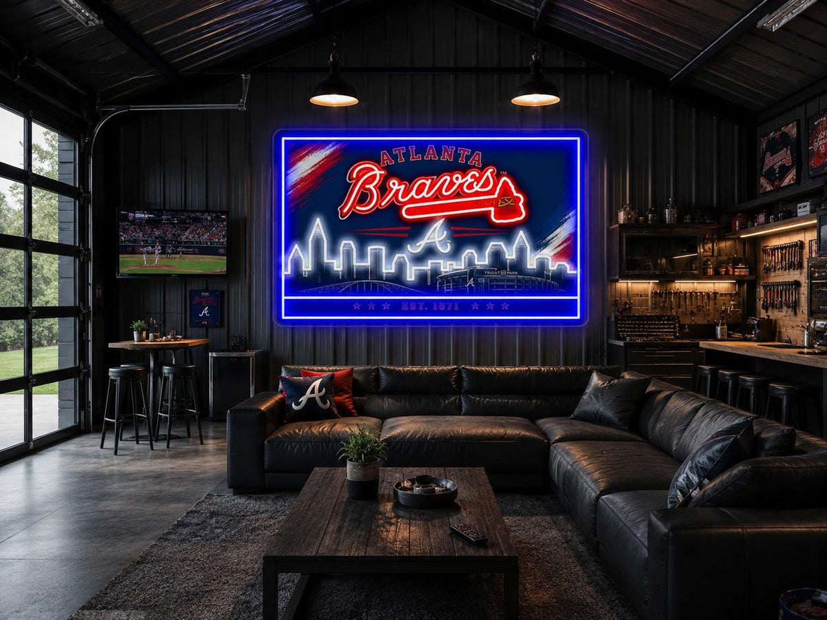 Atlanta Braves Skyline LED Wall Sign