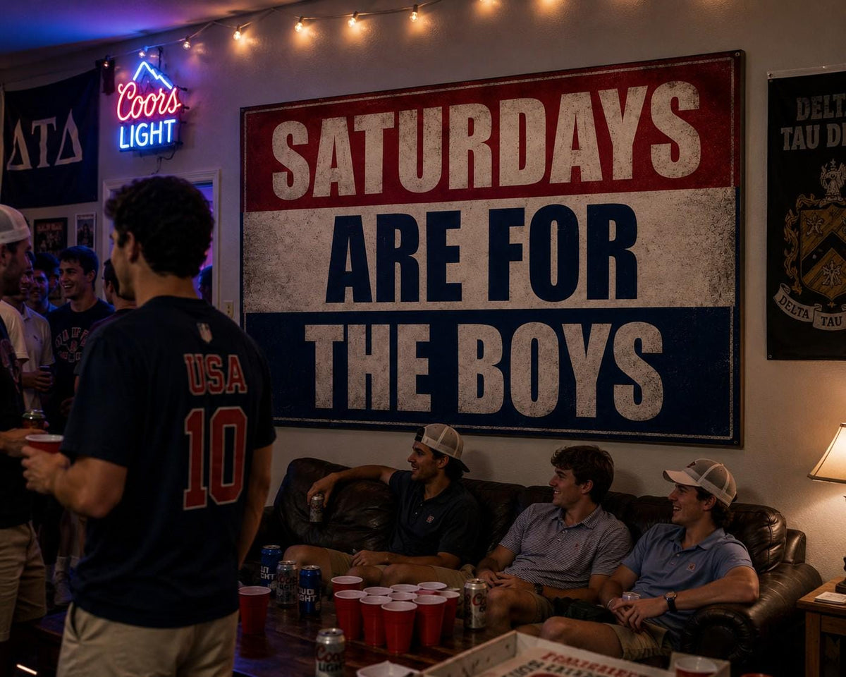 Saturdays Are for the Boys Flag