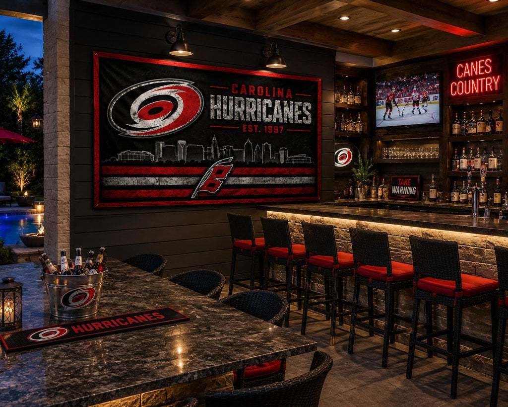 Carolina Hurricanes Stanley Cup 2026 Champions Flag | NHL Hockey Banner | Man Cave Decor | Sports Bar Wall Art | Carolina Fan Gift