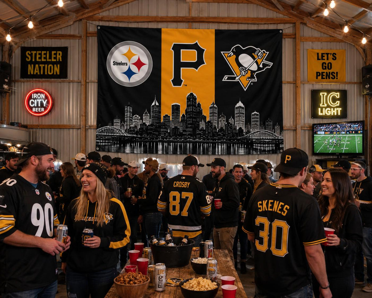 Pittsburgh Sports Flag | Steelers, Pirates & Penguins