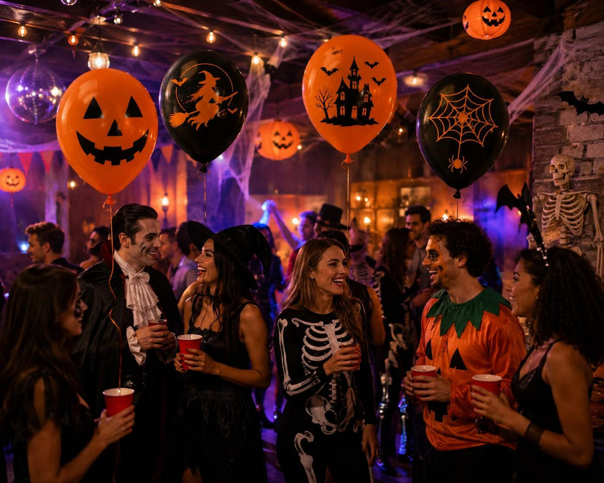Halloween balloon design examples