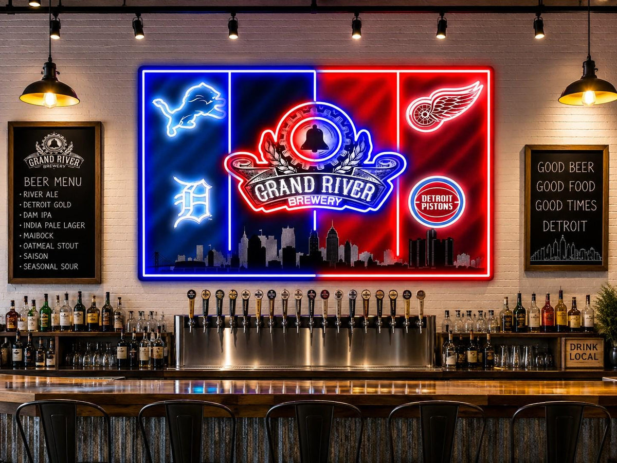 Custom Sports LED Wall Sign | Your City, Colors & Design