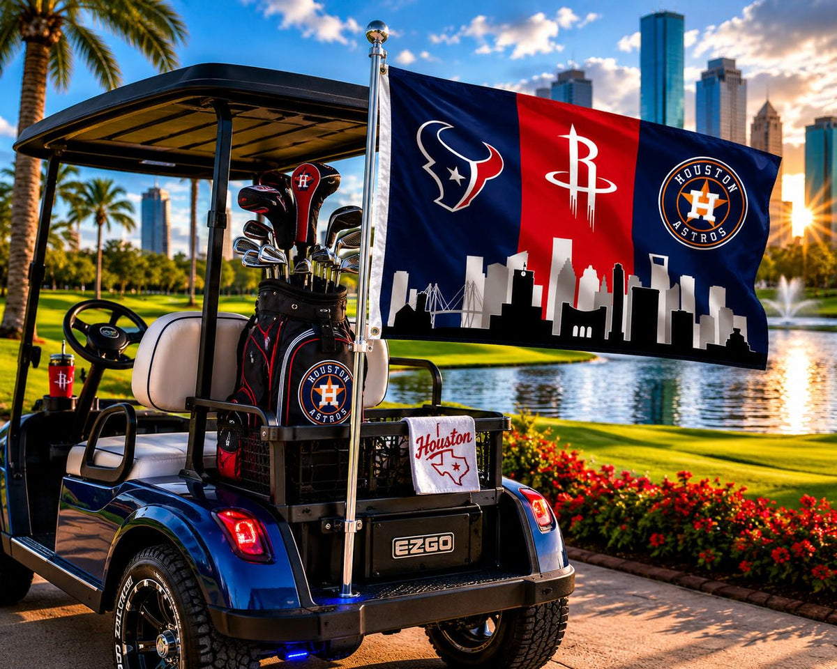 Houston Texans Rockets Astros Flag, Houston Sports Flag, Houston Skyline Banner, Texans Astros Rockets Decor, Houston Mancave Flag