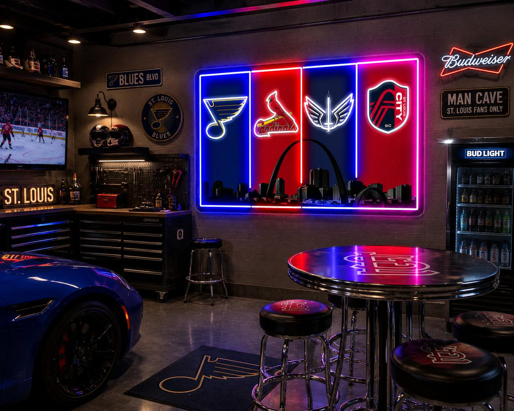 St. Louis Sports LED Wall Sign | Blues, Cardinals & More