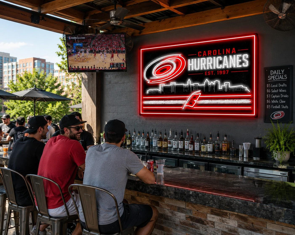 Carolina Hurricanes Skyline LED Wall Sign