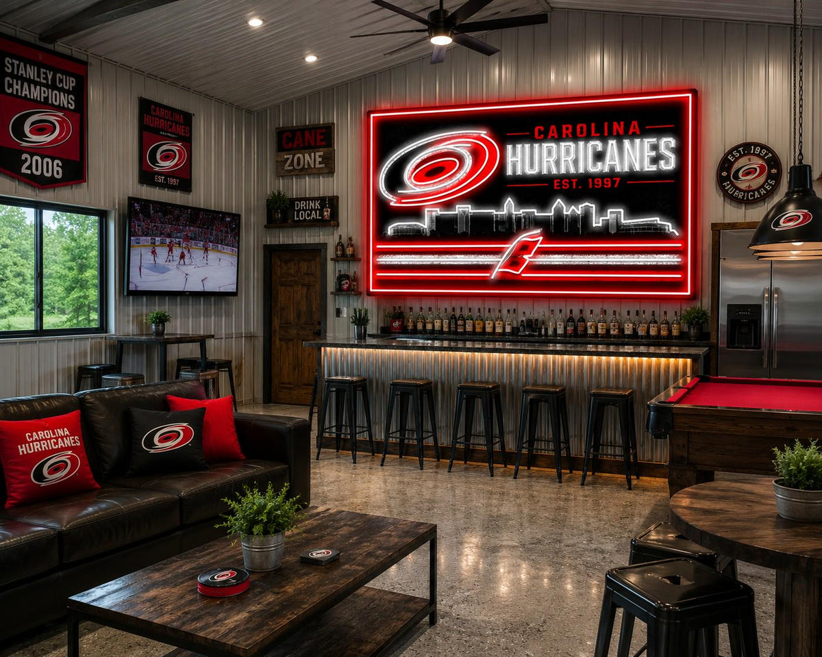 Carolina Hurricanes Skyline LED Wall Sign