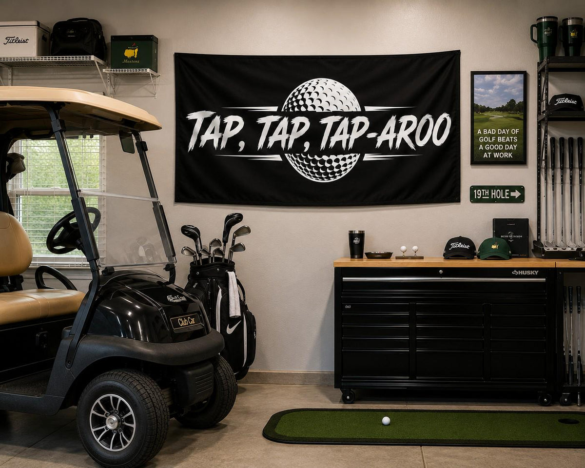 Tap Tap Tap-Aroo Golf Flag