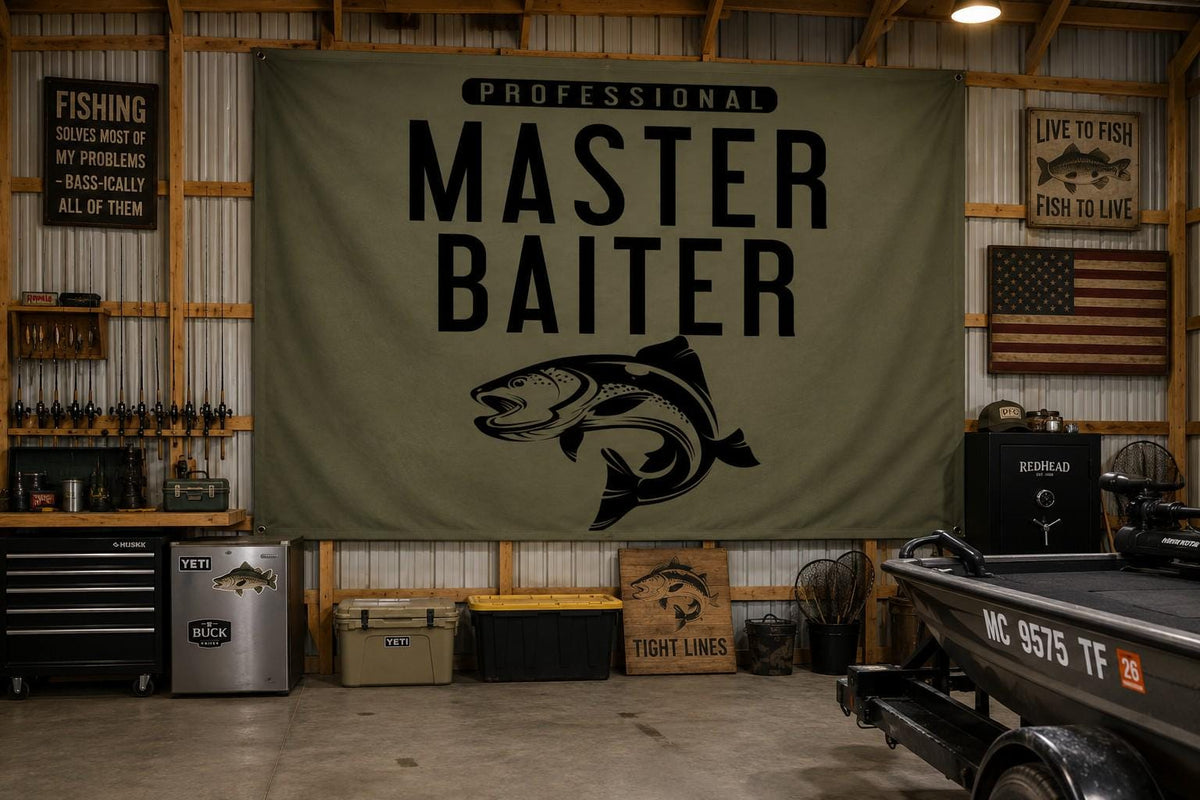 Professional Master Baiter Fishing Flag – design view 2