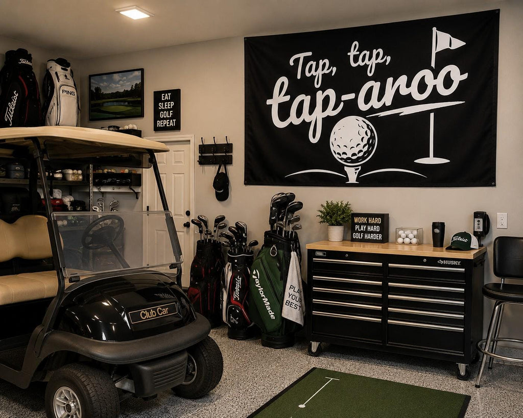 Tap Tap Tap-Aroo Golf Flag