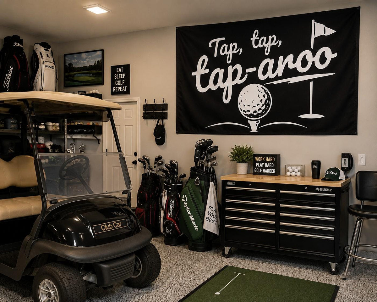 Tap Tap Tap-Aroo Golf Flag