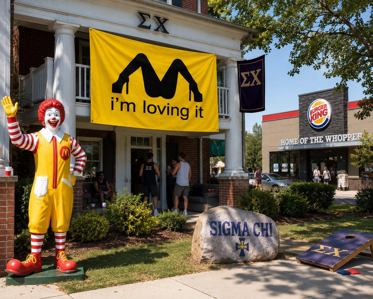 I'm Loving It Flag | Adult Humor