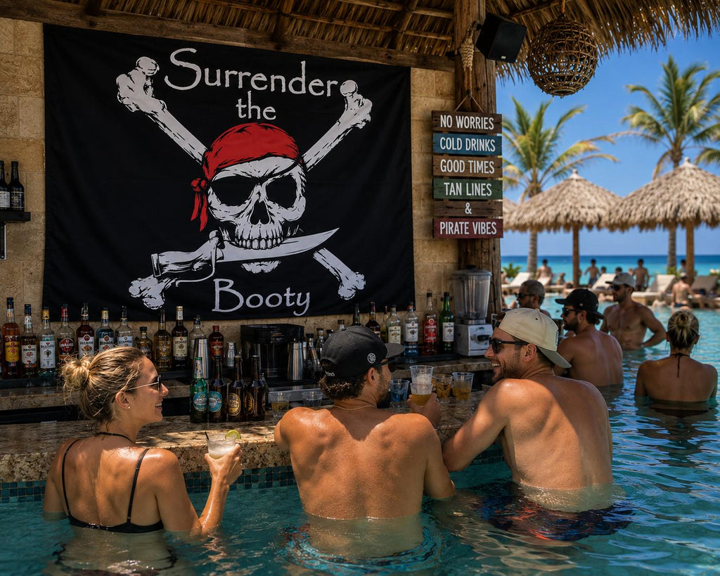 Surrender the Booty Pirate Flag