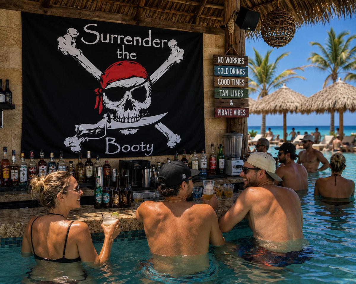 Surrender the Booty Pirate Flag