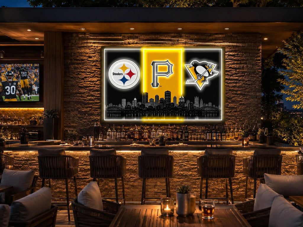 Pittsburgh Sports LED Wall Sign | Steelers, Pirates & Penguins