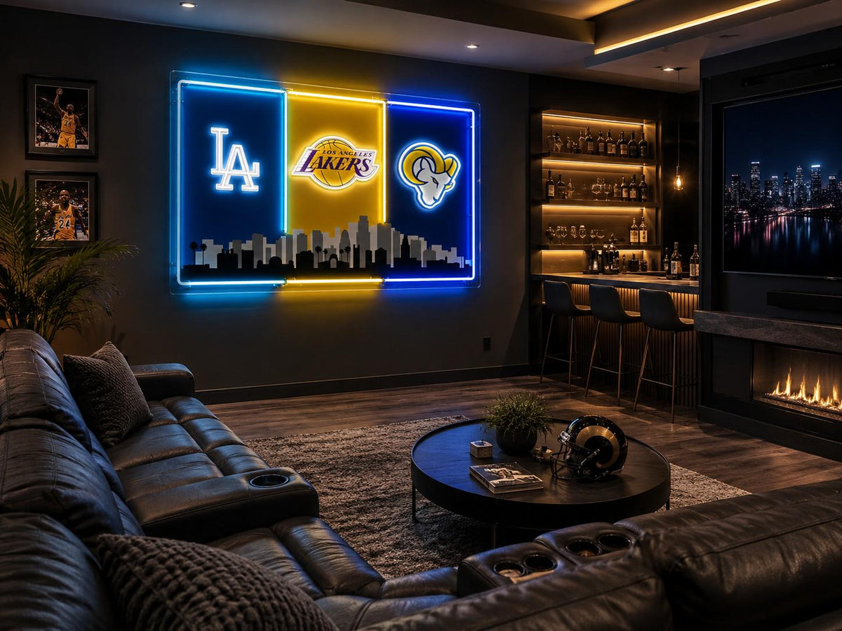 Los Angeles Sports LED Wall Sign | Dodgers, Lakers & Rams