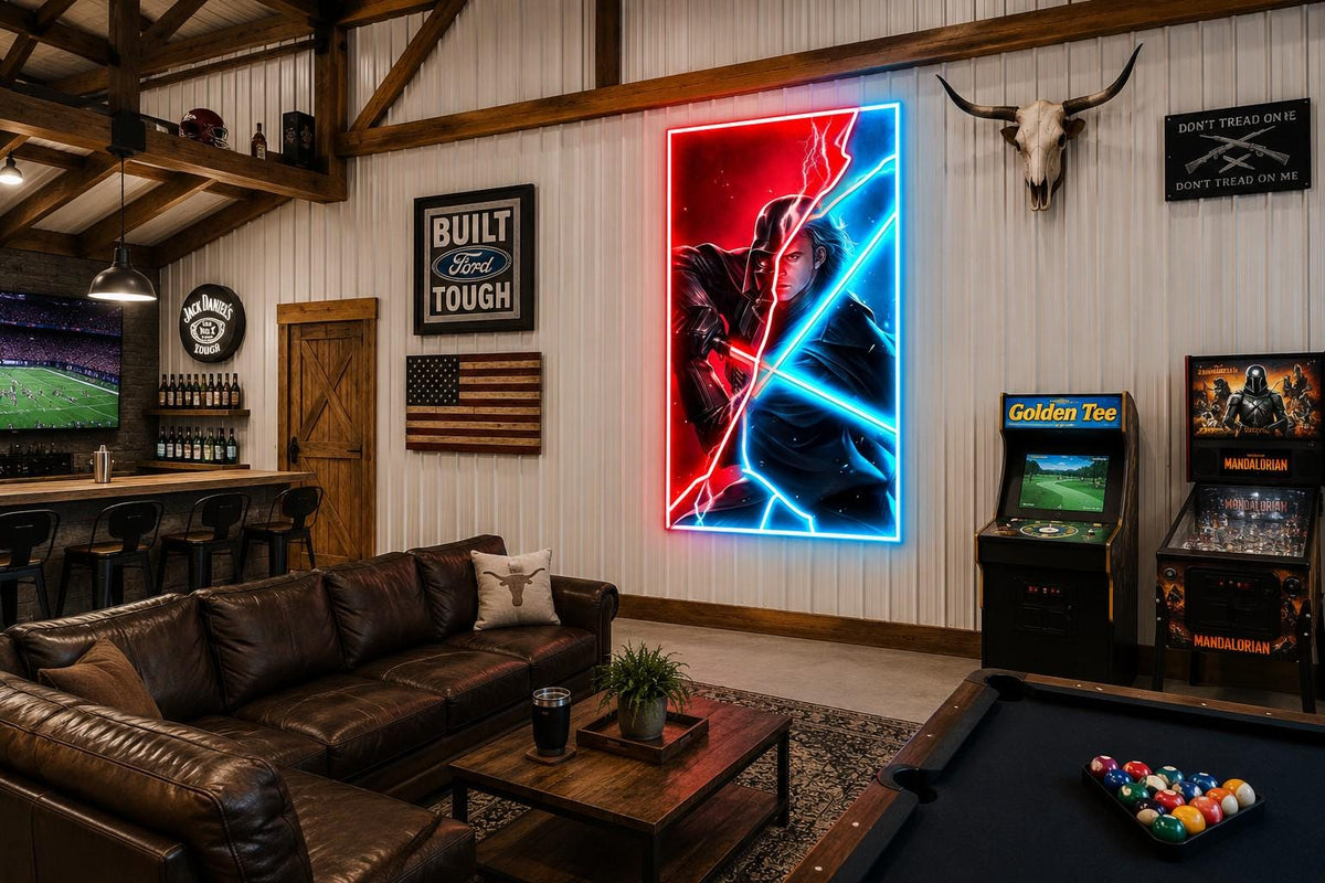 Star Wars LED Wall Sign | Darth Vader & Anakin
