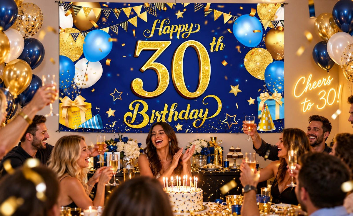 Custom Birthday Flag or Banner | Any Age, Name & Colors