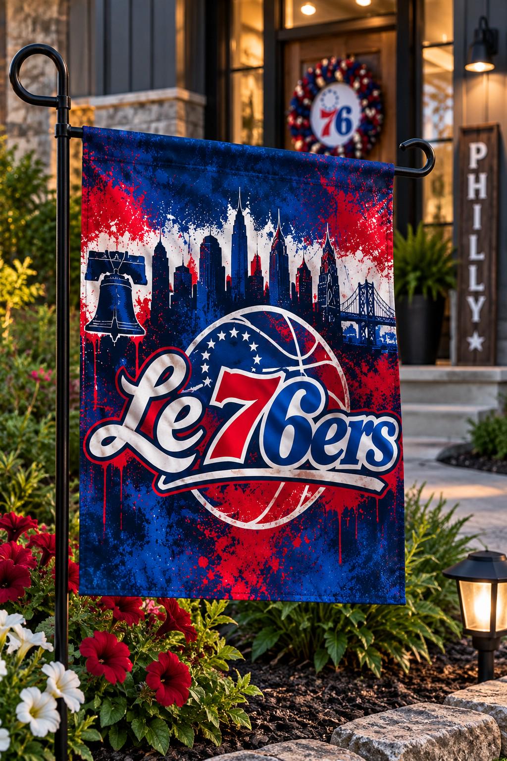 Le 76ers Philadelphia Basketball Flag, Philly Sports Flag, 76ers Mancave Decor, James 23 Philly Flag, Basketball Fan Gift