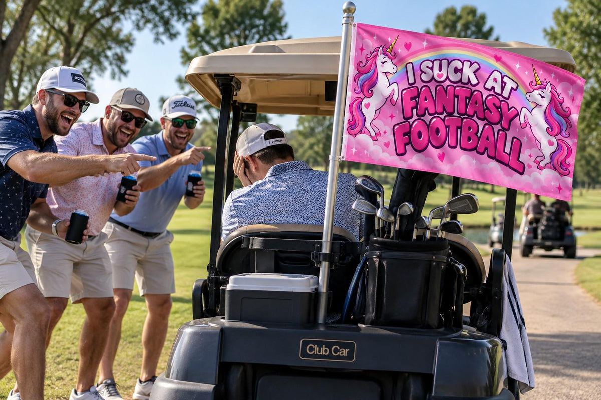 I Suck at Fantasy Football Flag