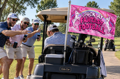 I Suck at Fantasy Football Flag