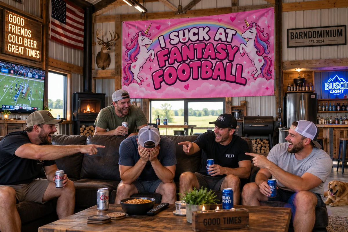 I Suck at Fantasy Football Flag