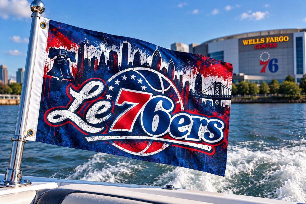 Le 76ers Philadelphia Basketball Flag, Philly Sports Flag, 76ers Mancave Decor, James 23 Philly Flag, Basketball Fan Gift